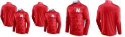 Fanatics Men's Scarlet Nebraska Huskers Depth Chart Camo Jacquard Quarter-Zip Jacket